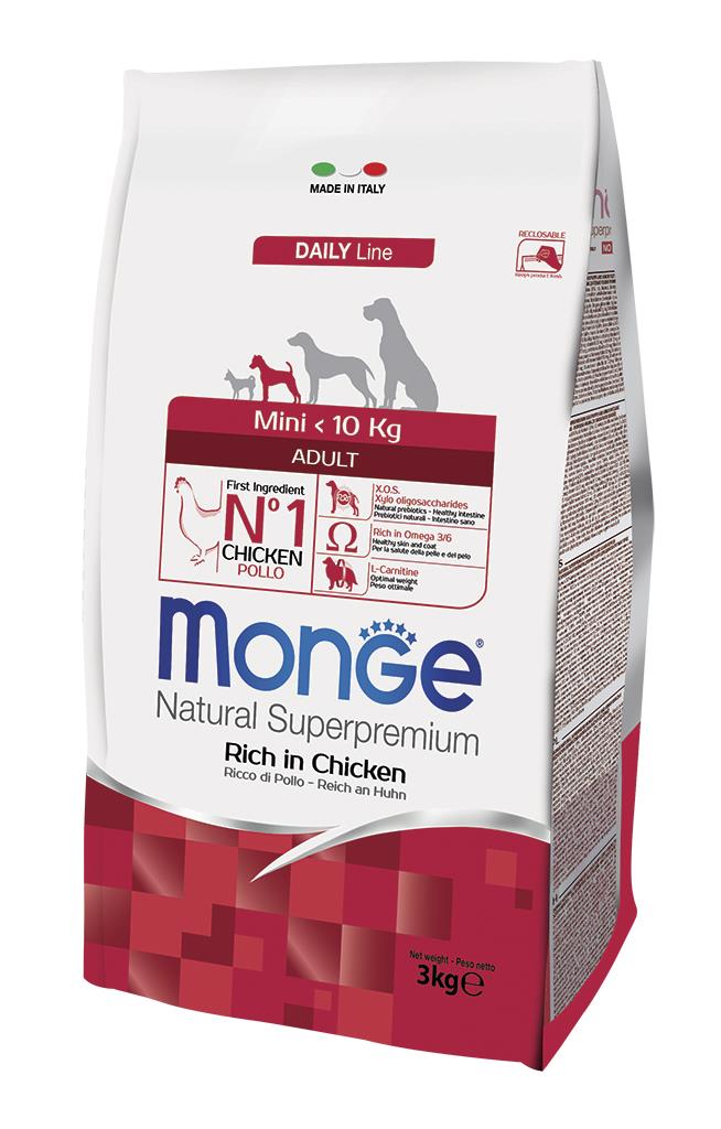 מונג' כלב בוגר קטן עוף Monge