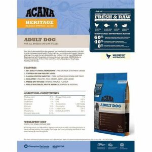 אקאנה Recipe הריטג' כלב בוגר Acana