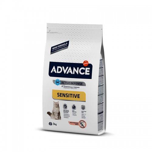 Advance אדוונס - מזון יבש לחתול הבוגר נוסחה ייחודית לחתולים עם רגישות לעוף. מכיל הגנה אקטיבית (אימונוגלובולינים ופוליפנולים) המסייע למערכת החיסונית.