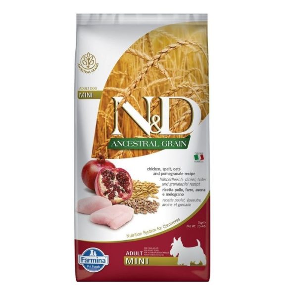 נטורל דלישס כלב בוגר קטן אנסס עוף N&D