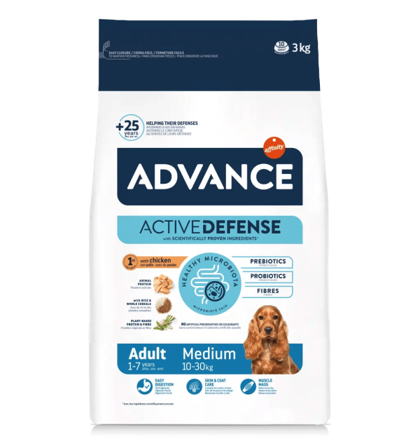 אדוונס כלב M גזע בינוני3 קג Advance