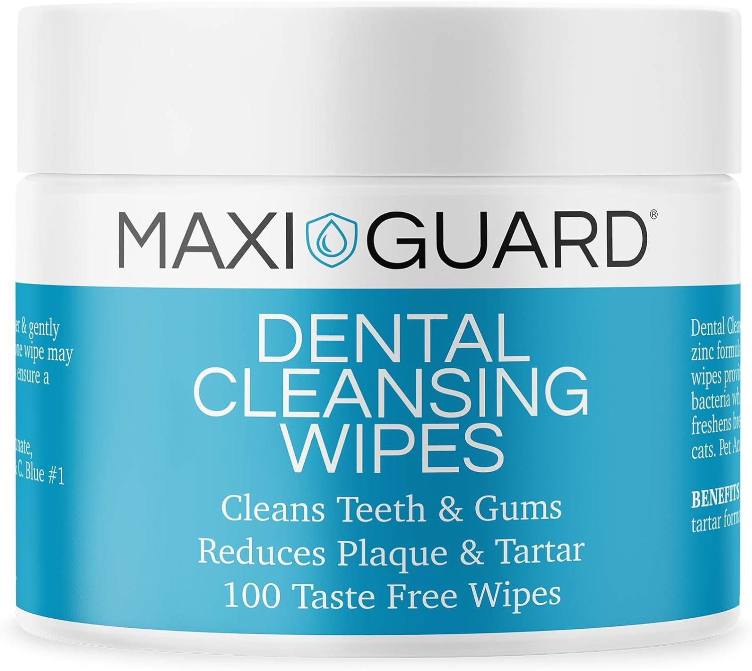 מקסי גוארד מגבונים לניקוי השיניים 100 יח׳ Maxi Guard
