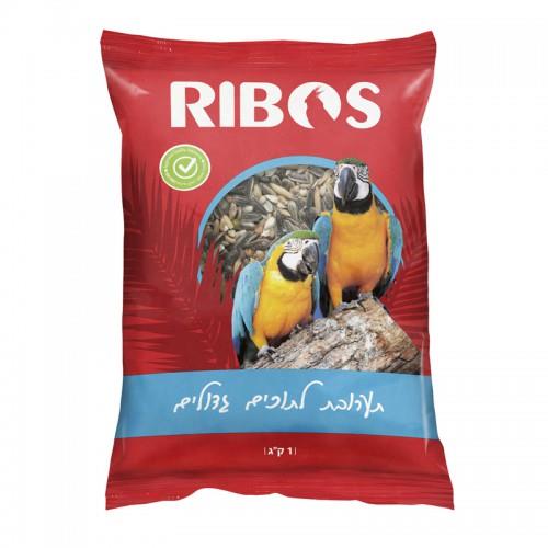 ריבוס מזון לתוכים גדולים 1 קג Ribos