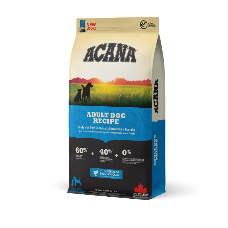אקאנה Recipe הריטג' כלב בוגר Acana