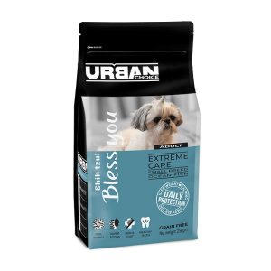 שק מזון יבש היפואלרגני לכלבים מגזע קטן עם סלמון ודגים – אורבן צ’ויס