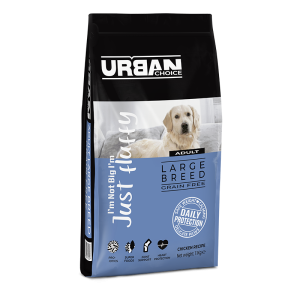 שק מזון יבש לכלבים בוגרים מגזע גדול מבוסס עוף