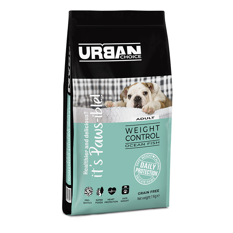 שק מזון יבש לכלבים לבקרת משקל מבוסס דגים