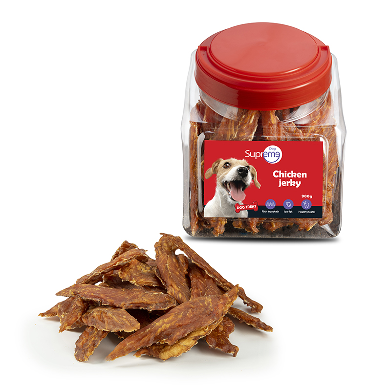 חטיף לכלבים גרקי עוף רך באריזת 900 גרם