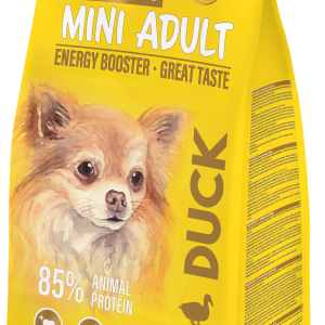 שק מזון יבש לכלבים מגזע קטן מבוסס ברווז ללא דגנים