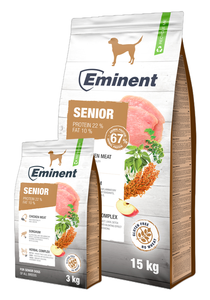 שק מזון יבש מלא לכלבים מבוגרים אמיננט סניור