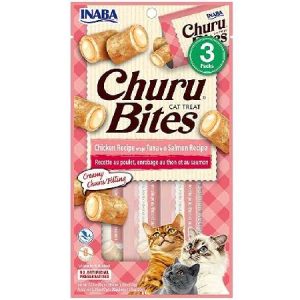 אינאבה בייטס חטיף עוף טונה סלמון לחתול 30 ג Inaba אינאבה בייטס חטיף עוף טונה סלמון לחתול 30 ג Inaba