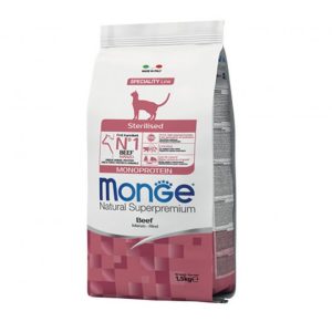 מונג חתול מונו אדולט סטרילייז בקר 1.5 קג Monge