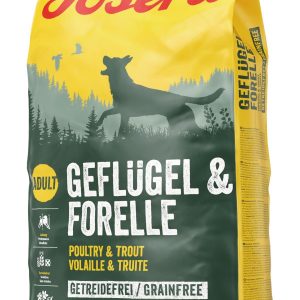 ג'וסרה עוף ופורל Grain Free 15 גריין פרי לכלב 15 קג-Josera