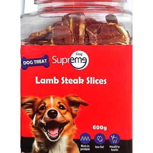 ביופט חטיף סופרים SUPREME פרוסות סטייק כבש 600 ג Biopet