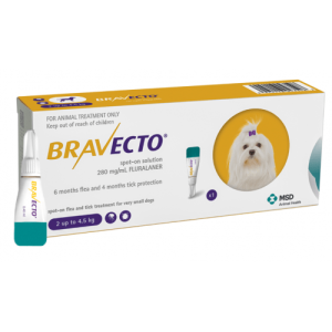 bravecto280מג ספוט און -2-4.5-kg-סט