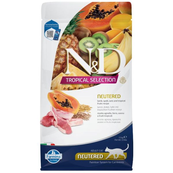 N&D חתול בוגר (טרופיקל) כבש 1.5 קג Natural&Delicious
