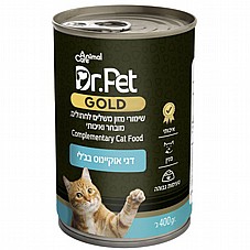 דר פט גולד דגי אוקיינוס בג'לי לחתול 400 ג Dr.Pet