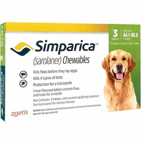 simparica-20-40 מג 80 כלב