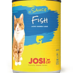 קופסת שימורים לחתולים JosiCat – ברוטב – 415 גרם (בקר / דגים / עוף)