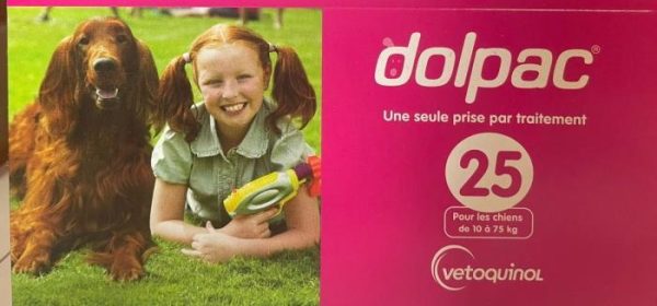 דולפאק למניעת תולעים 25 מג DOLPAC