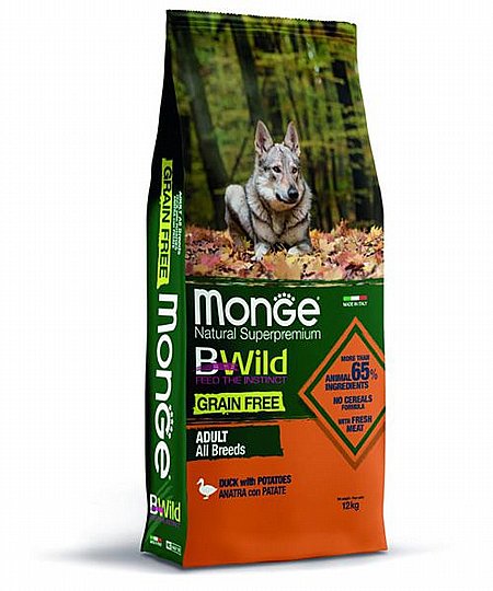 12 BW כלב בוגר ג.פ ברווז תפו א Monge