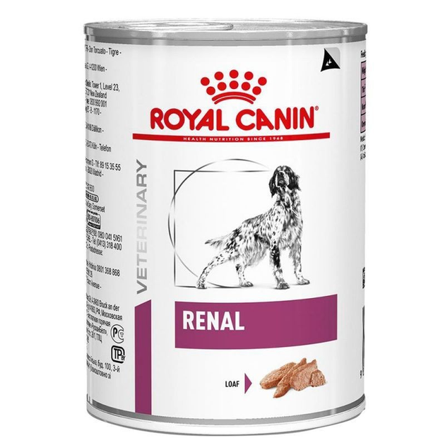 קופסת שימורים מזון רפואי לכלבים – Renal Loaf לתמיכה בתפקוד הכליות, 410 גרם