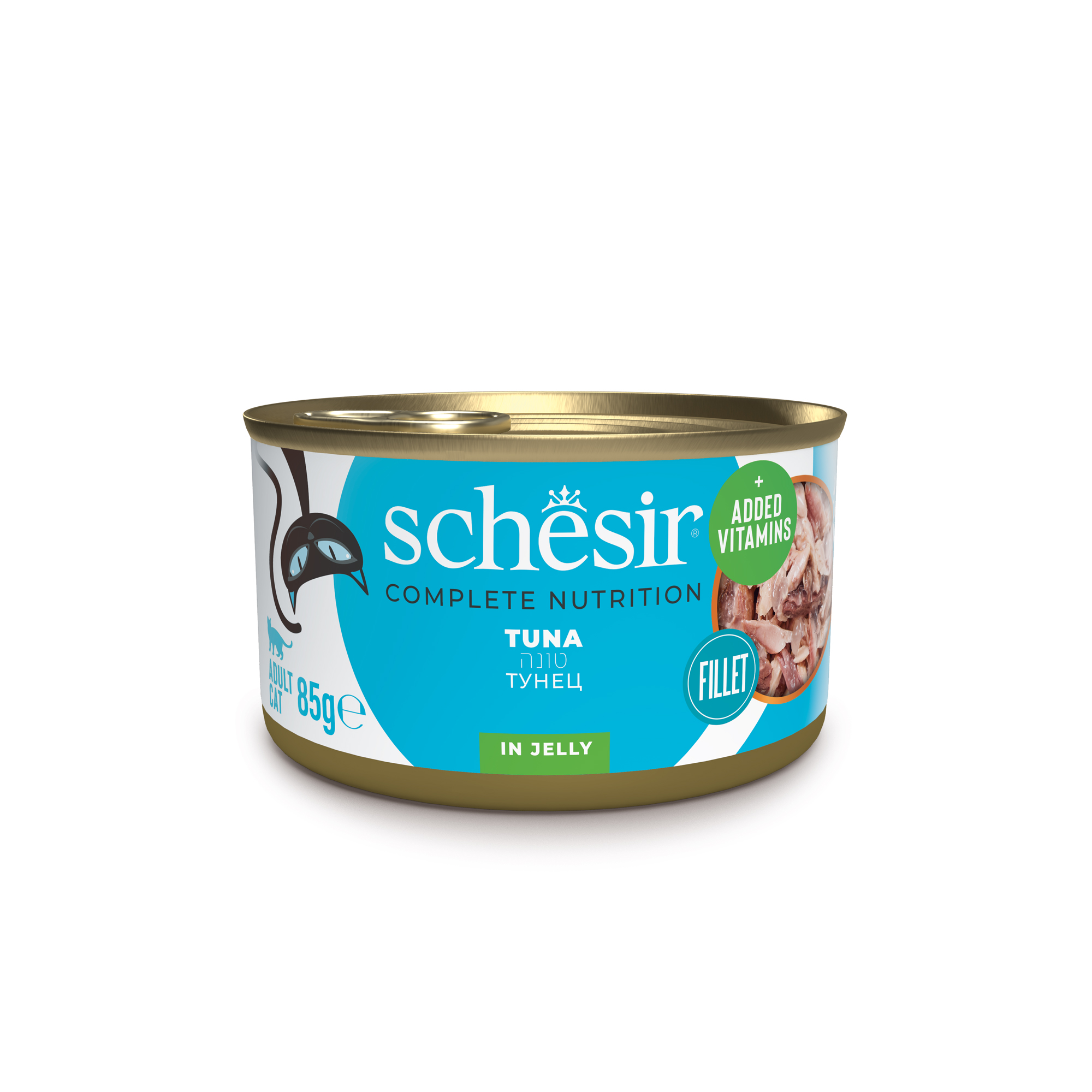 קופסת מעדן רטוב לכלבים בטעם טונה בג’לי.