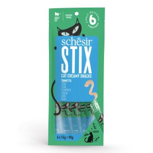 חטיף קרמי לחתולים עם דג טונה המספק חלבון איכותי ותוספת נוזלים לתזונה