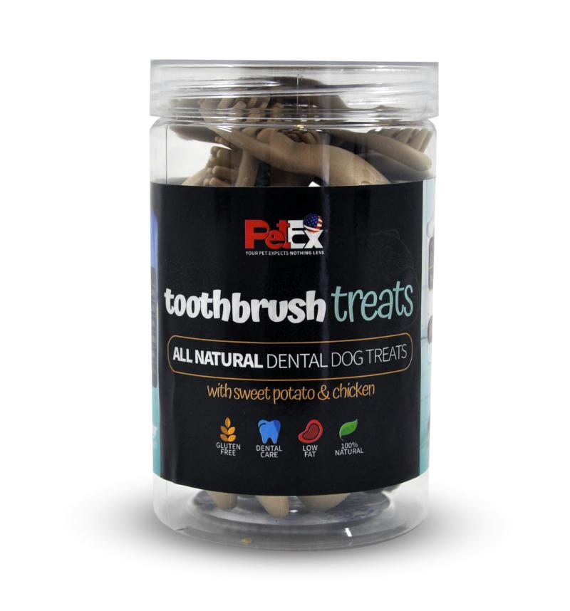 פטקס עצם דנטלי מברשת שיניים PetEx Toothbrush Treats