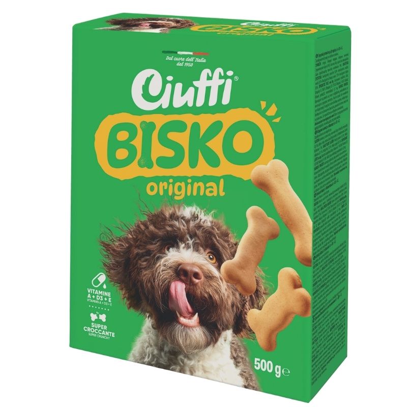 צ'יופי ביסקו חטיף ביסקוויט לכלב 500 גרם Ciuffi Bisko Original